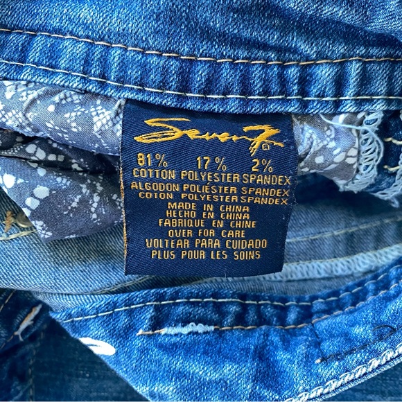 Seven7 Denim Mid-Rise Cropped Capri Jeans - Size 12 - Picture 12 of 12